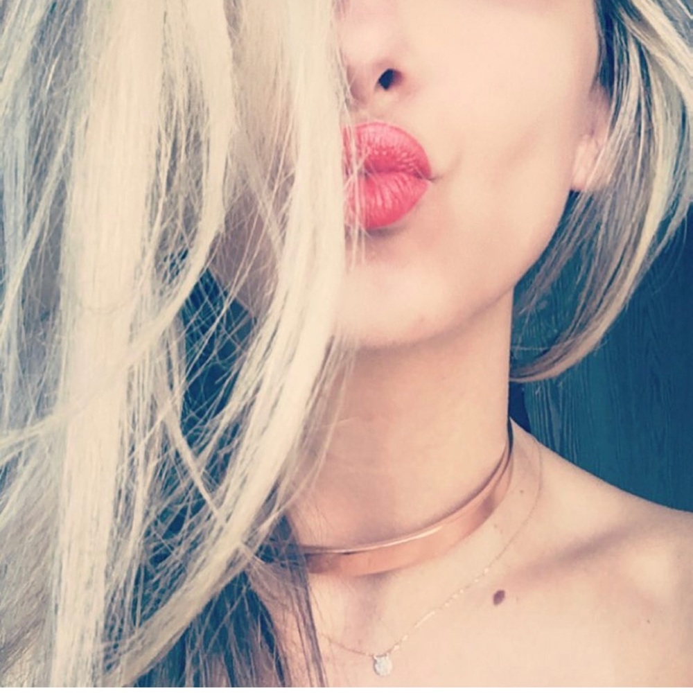 Eddie Borgo Small Safety Chain Rose Gold Choker